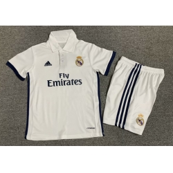 Youth Retro Soccer Jerseys Real Madrid CF White II