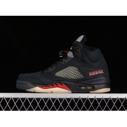 AIR JORDAN 5 GORE TEX OFF NOIR FIRE RED BLACK MUSLIN DR0092 001