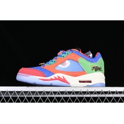 AIR JORDAN 5 LOW DOERNBECHER GREEN ORANGE WHITE BLUE DR6287 486