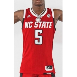 Men's North Carolina State Trey Parker #5 Red jersey