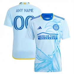 Men Atlanta United Custom 2024 25 Away Replica Light Blue