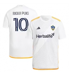 Men LA Galaxy Riqui Puig 2024 25 Home Replica White