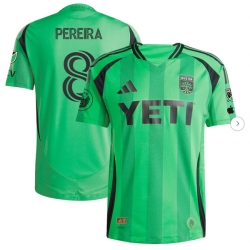 Mens Austin FC Daniel Pereira adidas Green 2025 The Heartbeat Kit Authentic Player Jersey