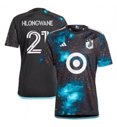 Men Minnesota United FC Bongokuhle Hlongwane 2024 25 Home Replica Black