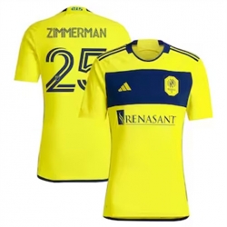 Men Nashville SC Walker Zimmerman 2024 25 Home Replica Yellow