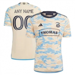 Men Philadelphia Union Custom 2023 24 Away Replica Tan