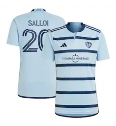 Men Sporting Kansas City Daniel Salloi 2023 24 Home Replica Light Blue