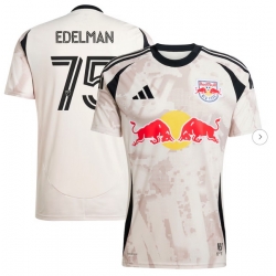 Men's New York Red Bulls Daniel Edelman adidas Tan 2025 Stone Kit Replica Player Jersey