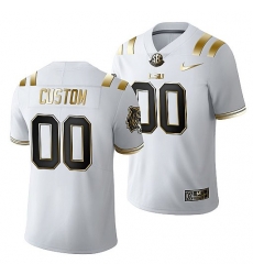 LSU Tigers Custom 2021 22 Golden Edition Limited Football White Jersey LSU Tigers Custom 2021 22 Golden Edition Limited Football White Jersey