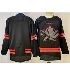 Men Canada Hockey Blank Black Stitched Jersey Men Canada Hockey Blank Black Stitched Jersey