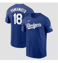 Men Los Angeles Dodgers 18 Yoshinobu Yamamoto Royal 2025 World Series Champions Name 26 Number T Shirt Men Los Angeles Dodgers 18 Yoshinobu Yamamoto Royal 2025 World Series Champions Name 26 Number T Shirt