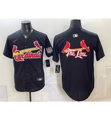 Men St Louis Cardinals Team Big Logo Black USA 250 Patch Stitched Baseball JerseyS Men St Louis Cardinals Team Big Logo Black USA 250 Patch Stitched Baseball JerseyS