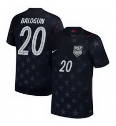 Men 20Folarin Balogun USMNT 2026 Stadium Replica Jersey   1