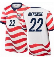 Men 22 Mark McKenzie USMNT 2026 Home Stadium Replica Jersey 1 Men 22 Mark McKenzie USMNT 2026 Home Stadium Replica Jersey 1