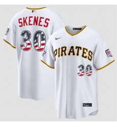 Men Pittsburgh Pirates  30 Paul Skenes White 2026 All Star Edition Stars   Stripes Stadium Pick A Player Stitched Baseball Jersey