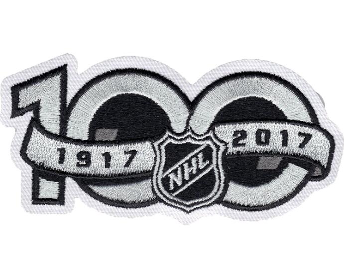 WomenVancouver Canucks NHL 100th Anniversary Patch Biaog