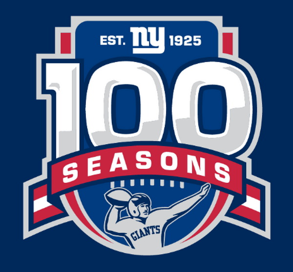 New York Giants 100 Anniversary Patch Biaog